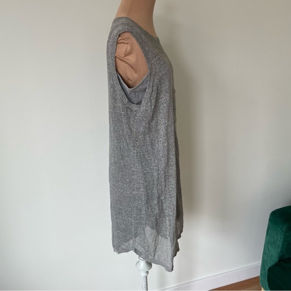 Anthropologie Callahan Gray Linen Blend Tunic Tank Dress Size Small Style 4163 - Picture 5 of 12